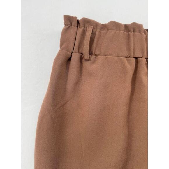 Women's SO By Kohls Size Large Juniors Pull on Dark Khaki Tapered High Waist - Picture 2 of 4